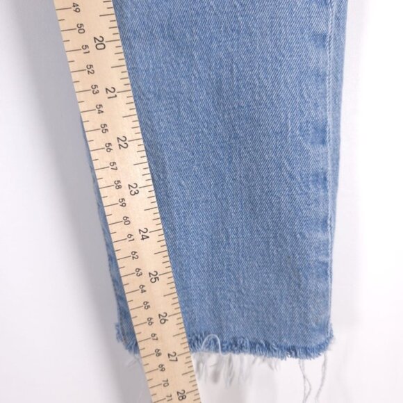 LEVI’S PREMIUM QUALITY CLOTHING WEDGIE Button Fly Jeans Raw Hem COTTON Size 29 - Picture 8 of 14